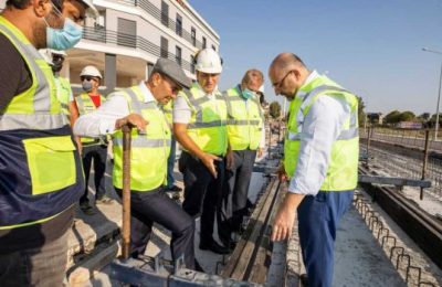 Çiğli Tramvayında ilk raylar döşendi