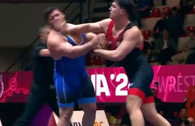 Belaruslu rakibi yenilgiyi hazmedemedi tokat attı… Rıza Kayaalp için rekora bir adım kaldı